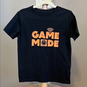 ⭐️⭐️PICK 5 / $20 Cat & Jack Black T-Shirt with Orange 'Game Mode' Print S 6/7